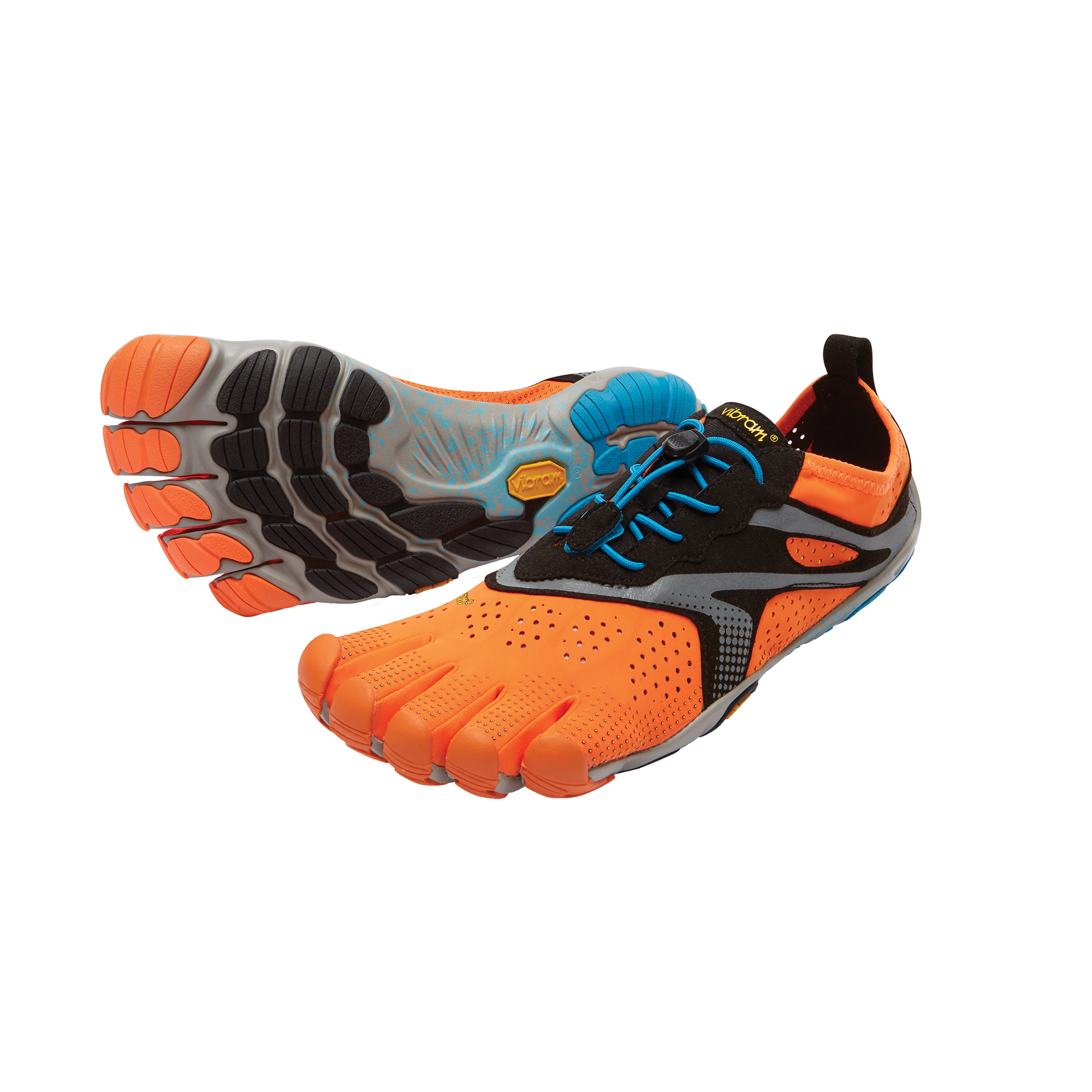 Vibram Mens FiveFingers V-Trail Running Shoes Trainers Sneakers Blue Sports 