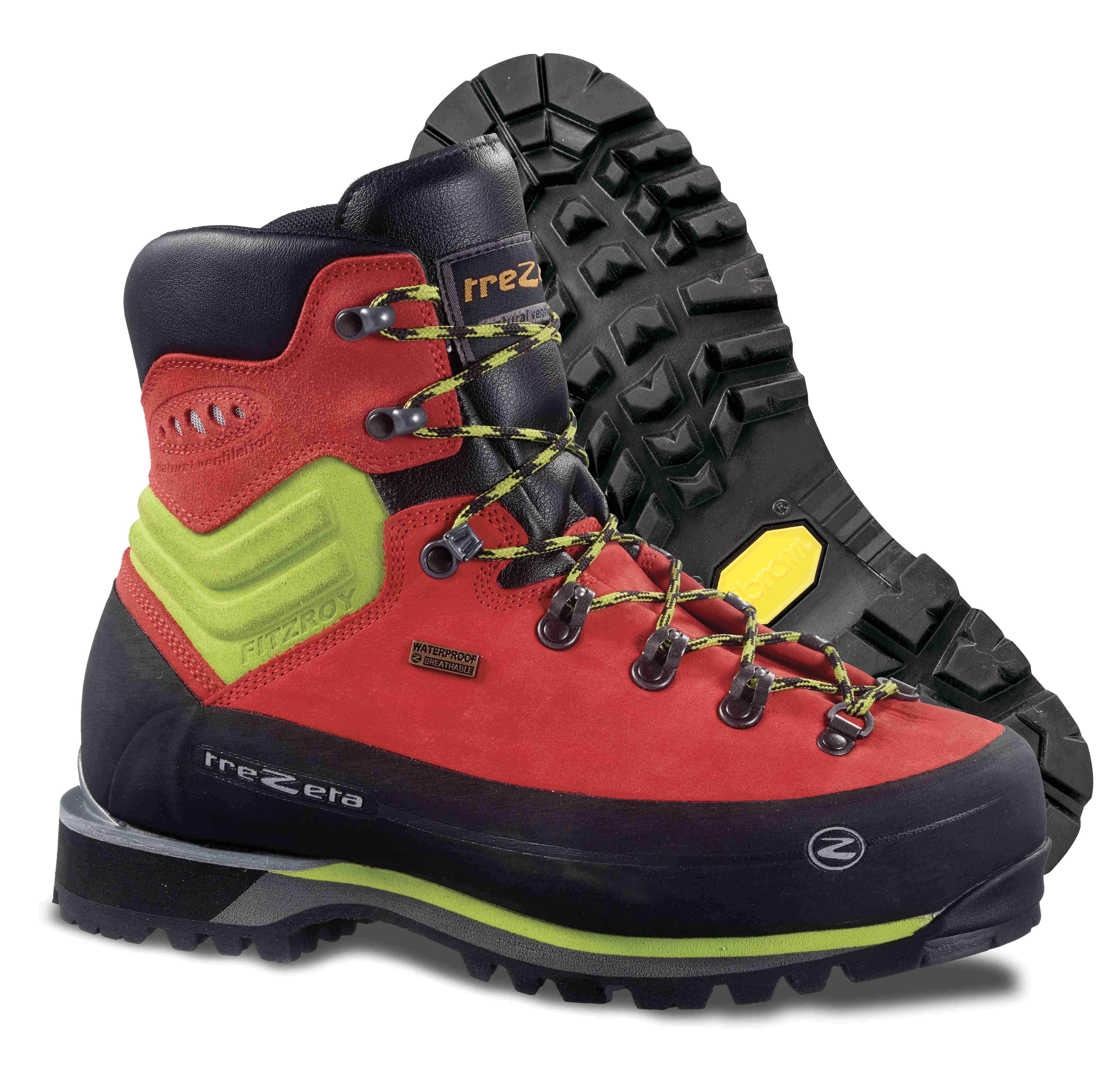 Trezeta hiking boots 'colorado mid ws' brown orange vibram size 45